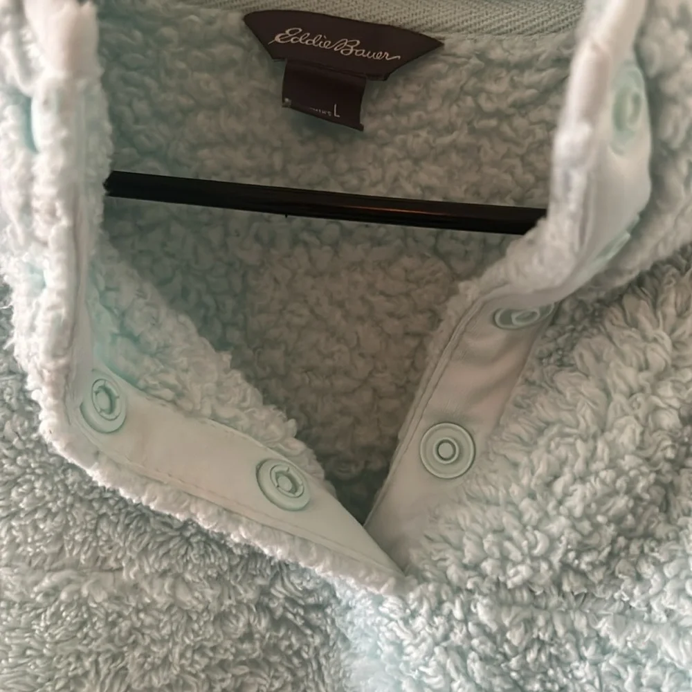 Eddie Bauer Womens Cozy Fuzzy Sweater sz L NWOT - Picture 9 of 9